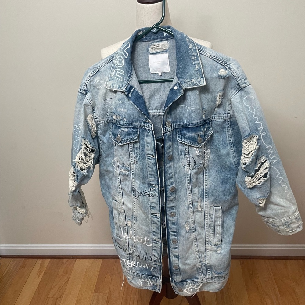 Oversized ripped  jacket from Zara